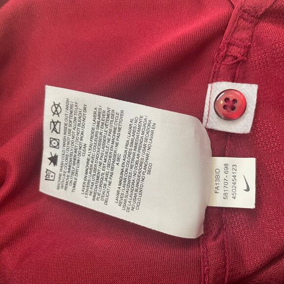 Nike Polo Dri-Fit Oklahoma Sooners Men’s Red Size Small - Picture 11 of 11